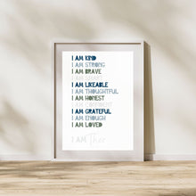 Load image into Gallery viewer, (I AM) Personalized Affirmation Print
