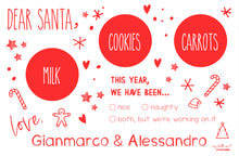 Load image into Gallery viewer, My Little Cookies and Milk Mat for Santa
